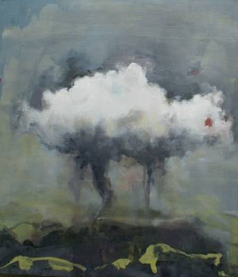 "Breathe" - oil on wood - Painting by Gillian Appleby, an artist from Auckland, New Zealand.